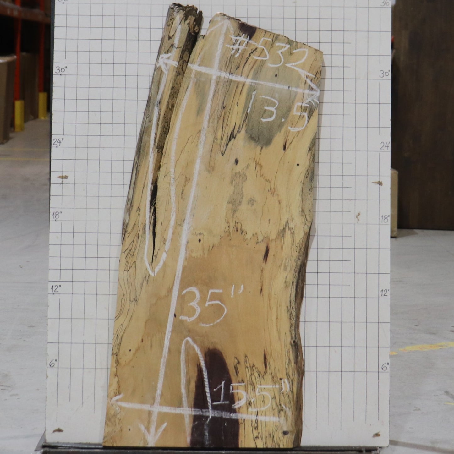 Indonesian Tamarin Black Heart live edge #532