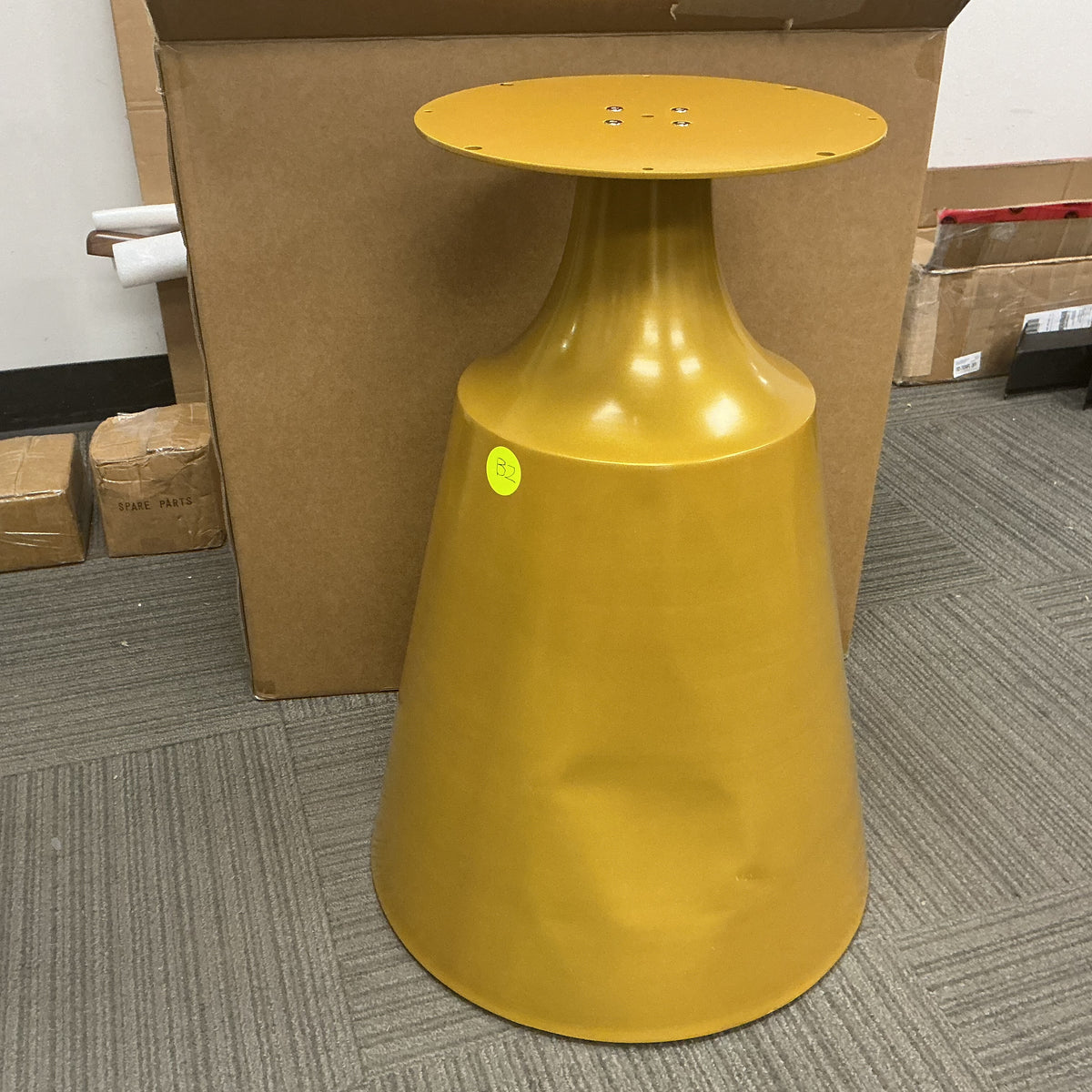 Clearance #B2 Cone Shaped Round Dining Table Base Brass Color #LK311G