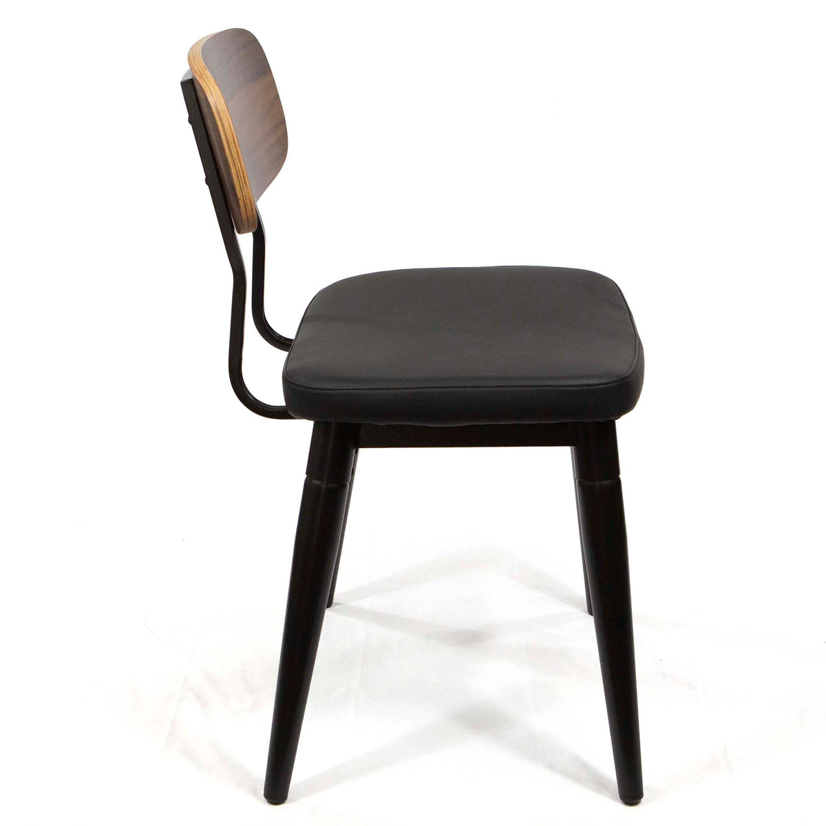 Jasper Metal Restaurant Chair with Faux Leather Seating #CE2002