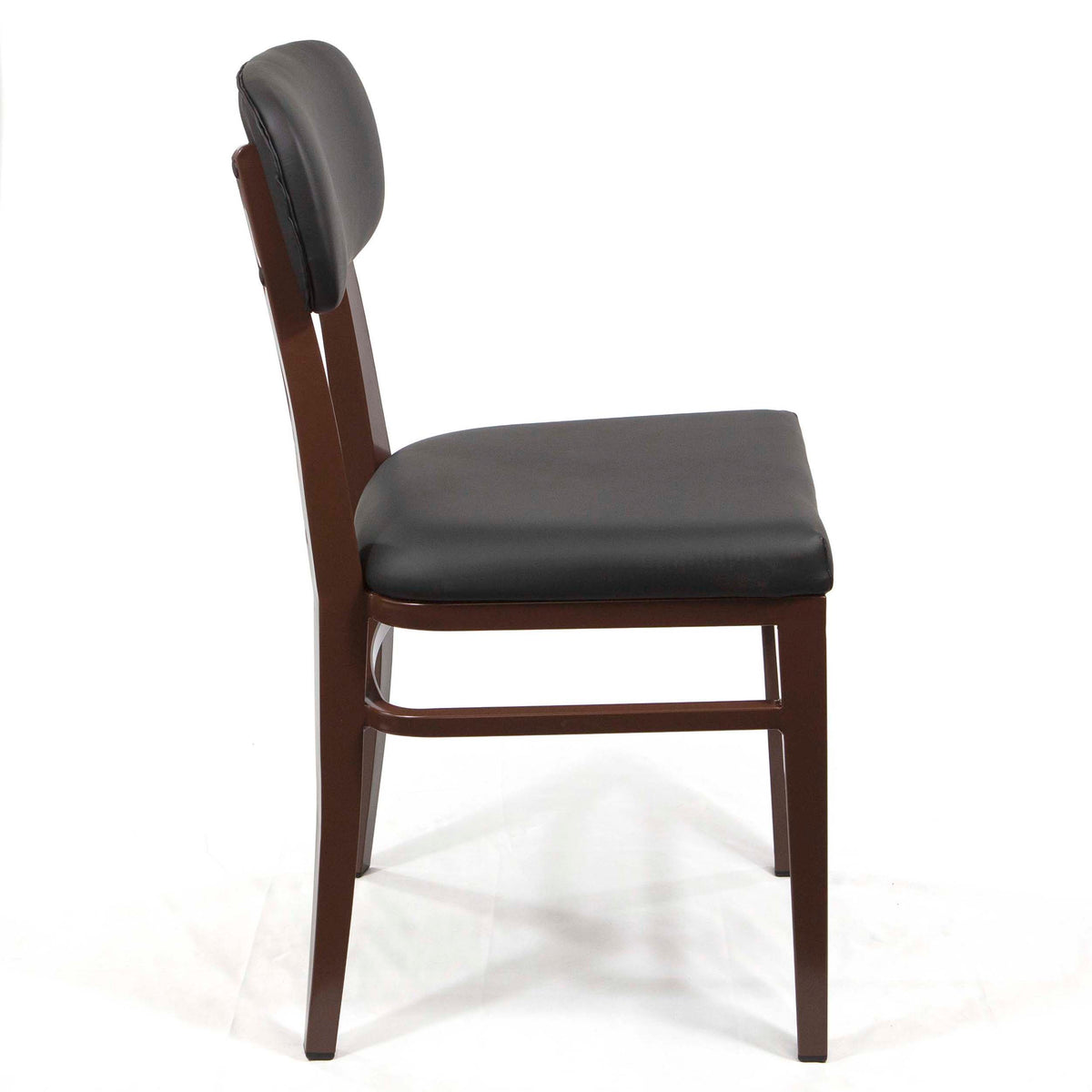 Max Metal Restaurant Chair with Faux Leather Seating, Heavy Duty, #CE3939