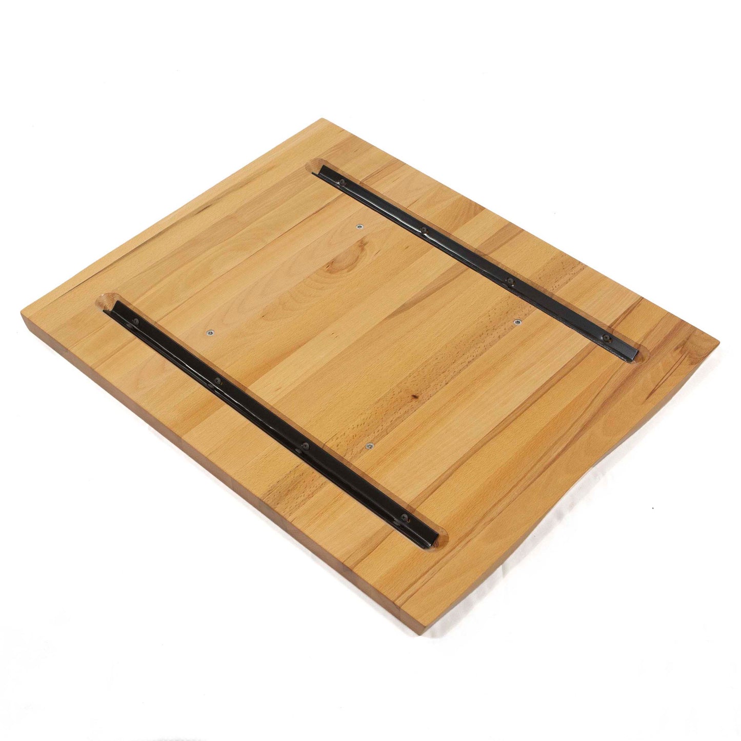 back of solid European beech hardwood table tops