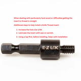 EZ-500-5 Drive Tool for E-Z LOK™ & E-Z Knife™ Threaded Inserts (Internal Threads: 3/8-16, 3/8-24, M10-1.5)