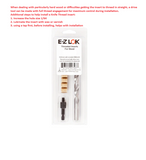 EZ-400-6KIT E-Z Knife™ Threaded Insert Installation Kit for Hard Wood - Brass - 3/8-16
