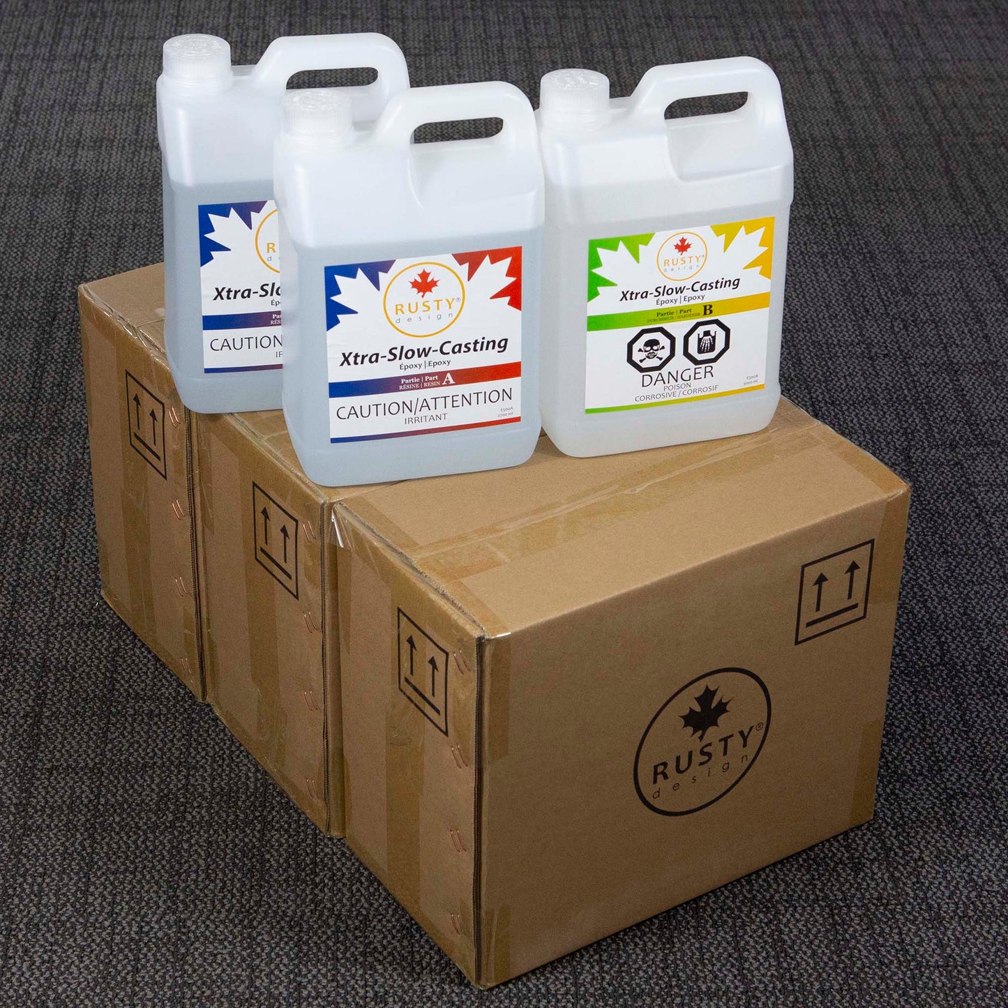 Extra slow casting epoxy resin 4 packs