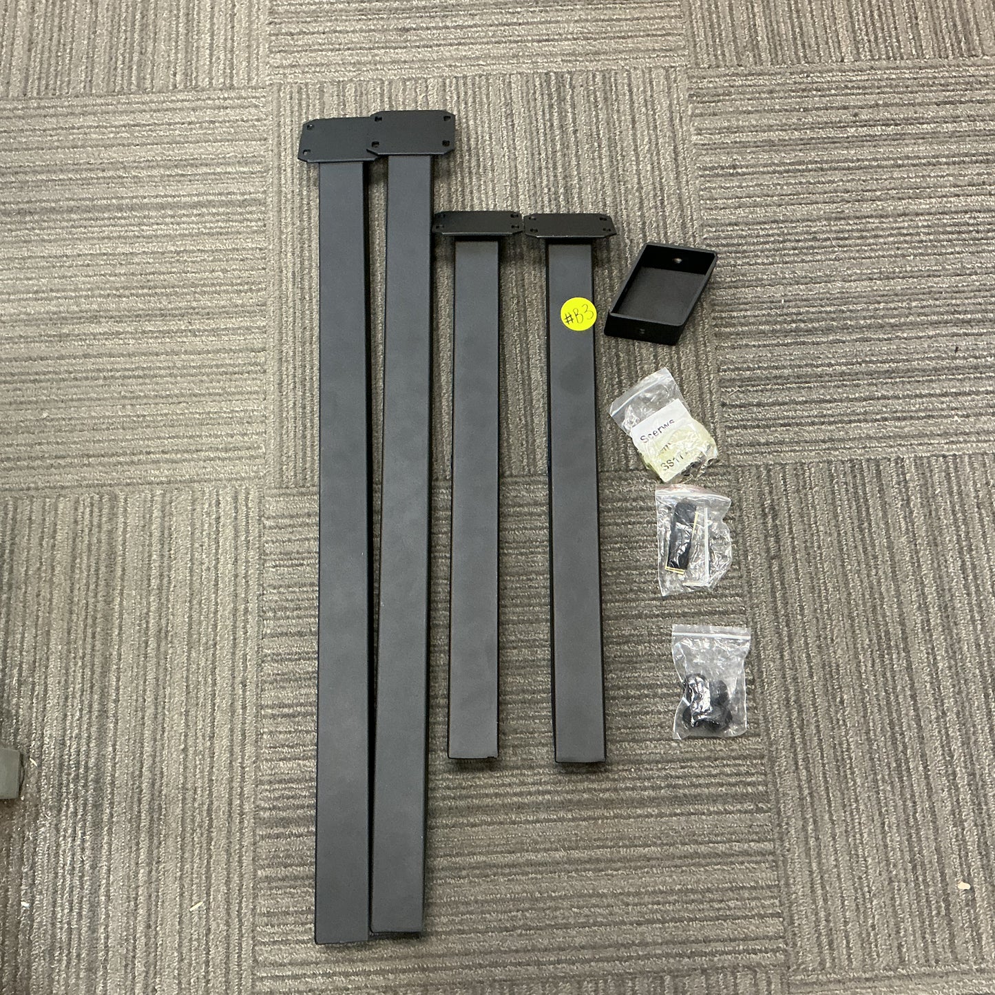 Clearance #B8 - Coffee Table Legs, Straw Bundle Shaped, 1 Set #SS1720