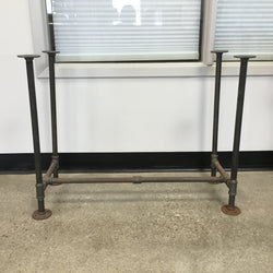 Pickup Only Clearance #BKH1728C38 H28" x W17", Pipe Table Legs for Desk, 1 Set