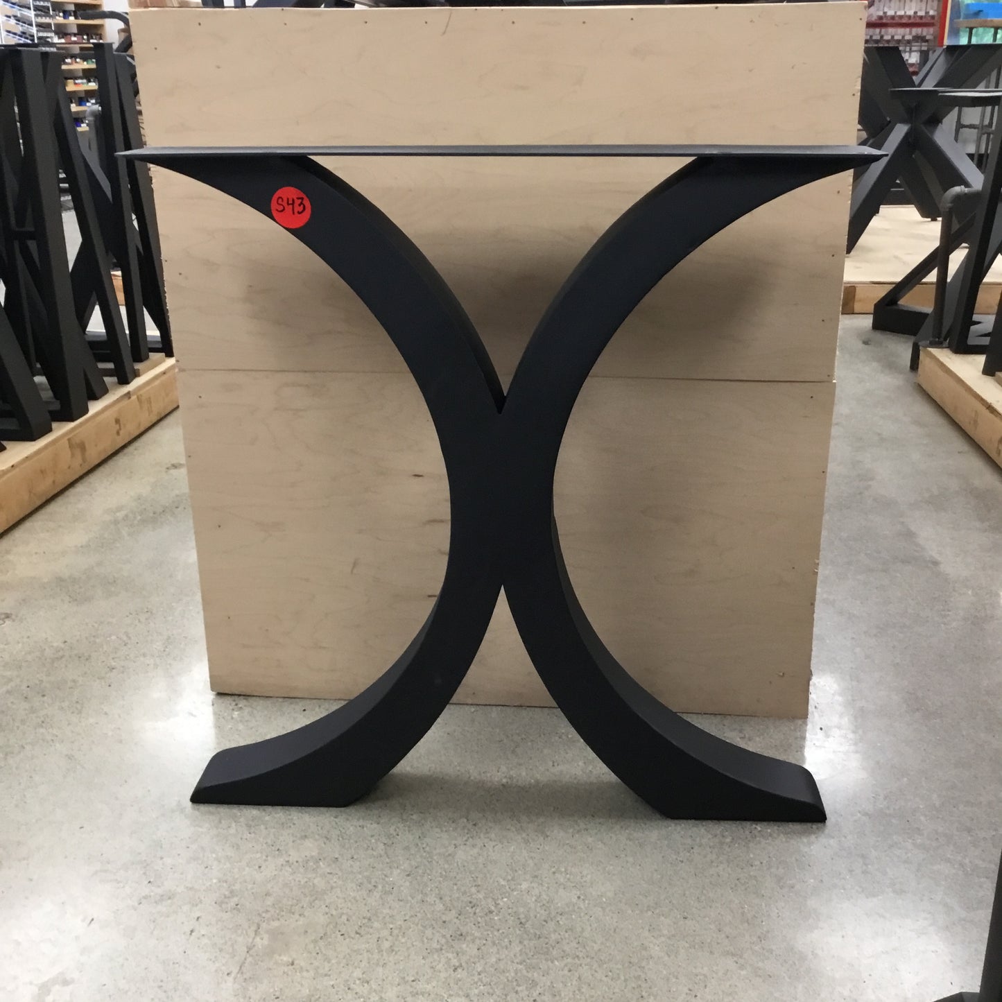 Clearance S43: One Single Leg Floor Model:Flowy New-X Dining Table Leg, #ST3013