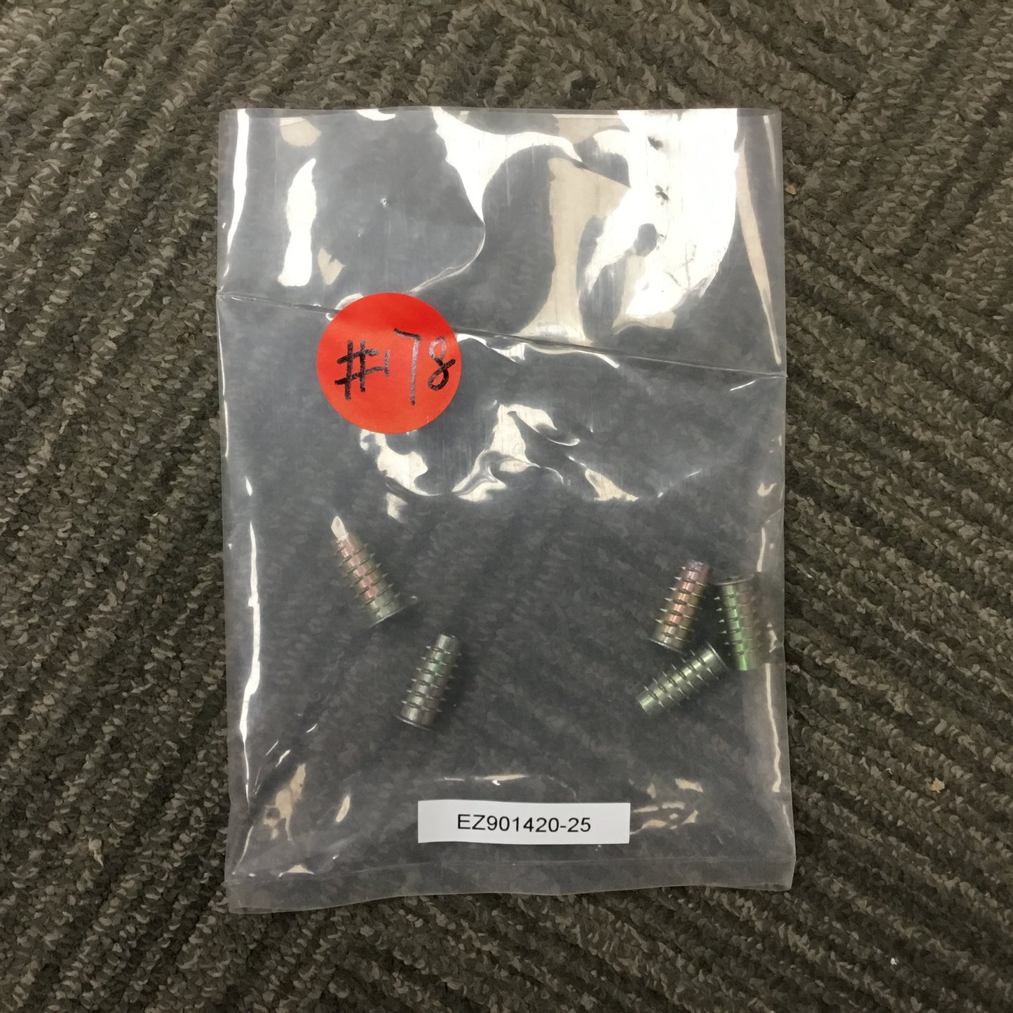 Clearance #178 EZ-901420-25 E-Z Hex™ Threaded Insert for Soft Wood - Flanged - 1/4-20 x 25mm(pack of 5)