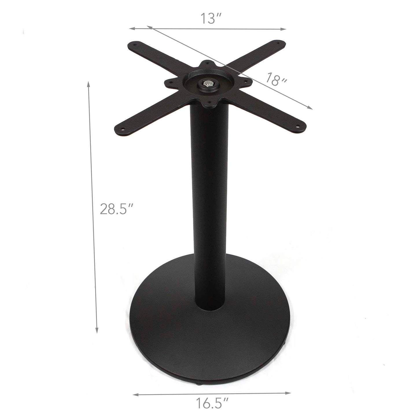 cast iron round table base