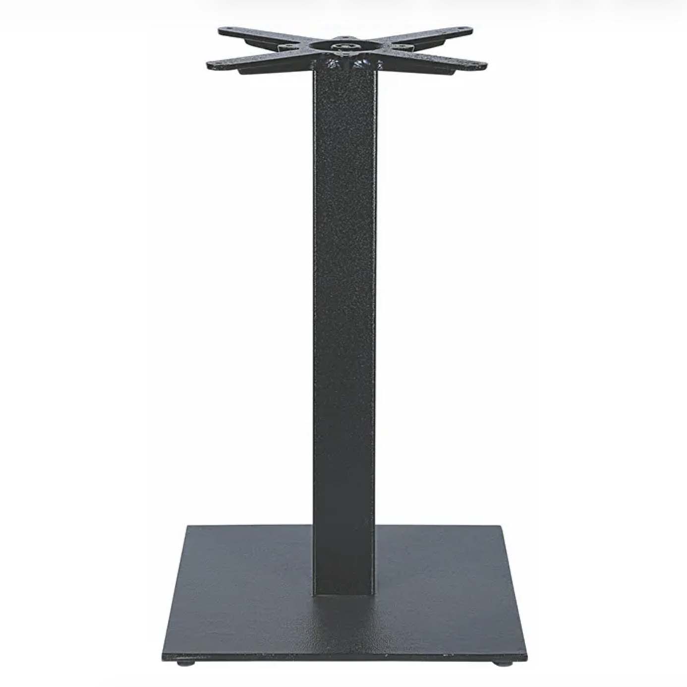 Flat Square Bistro Table Base in Cast Iron, 1 PC, Pedestal Shape #JK3016
