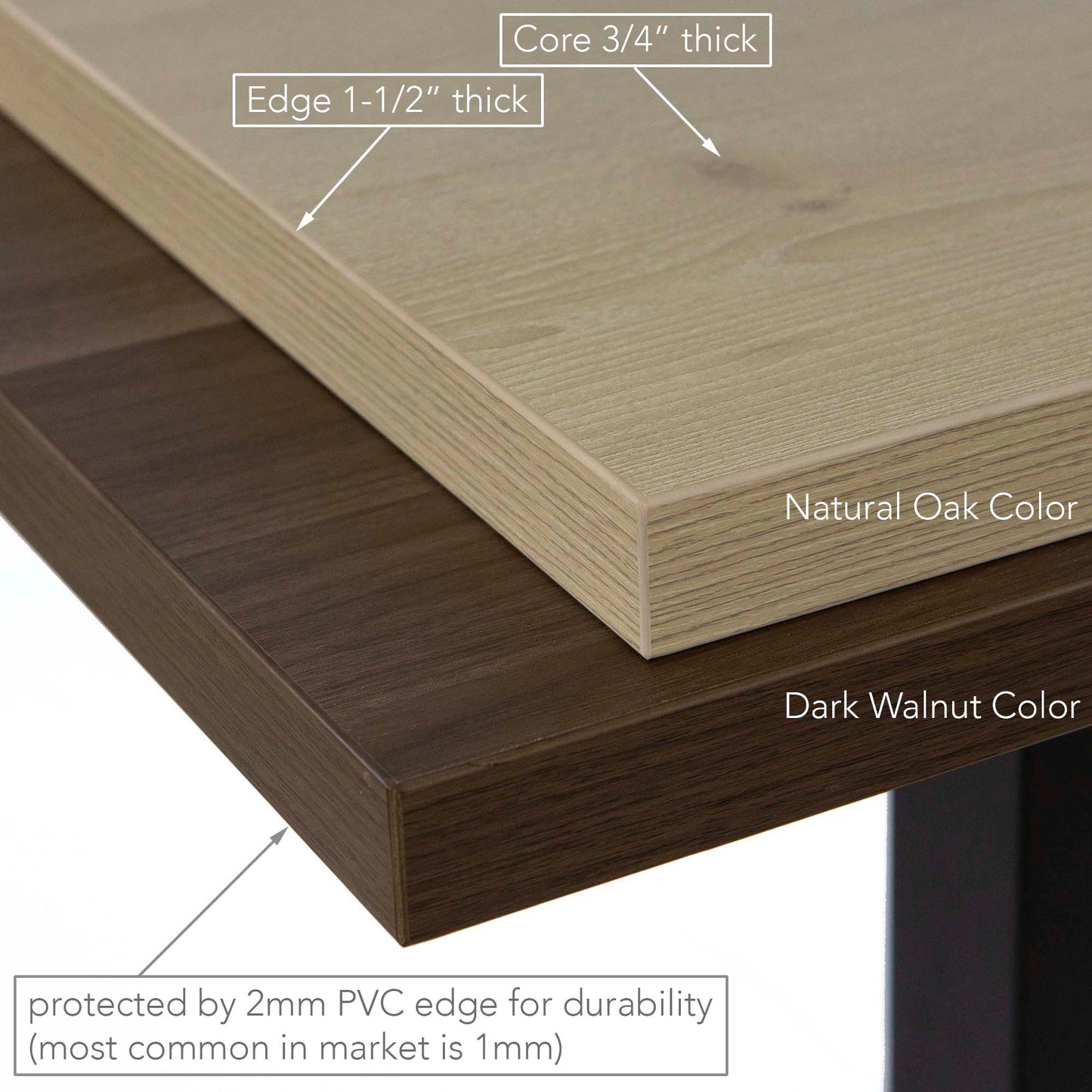 24 x 30" Melamine Restaurant Cafe Table, Natural Oak Color #J01M2430NT
