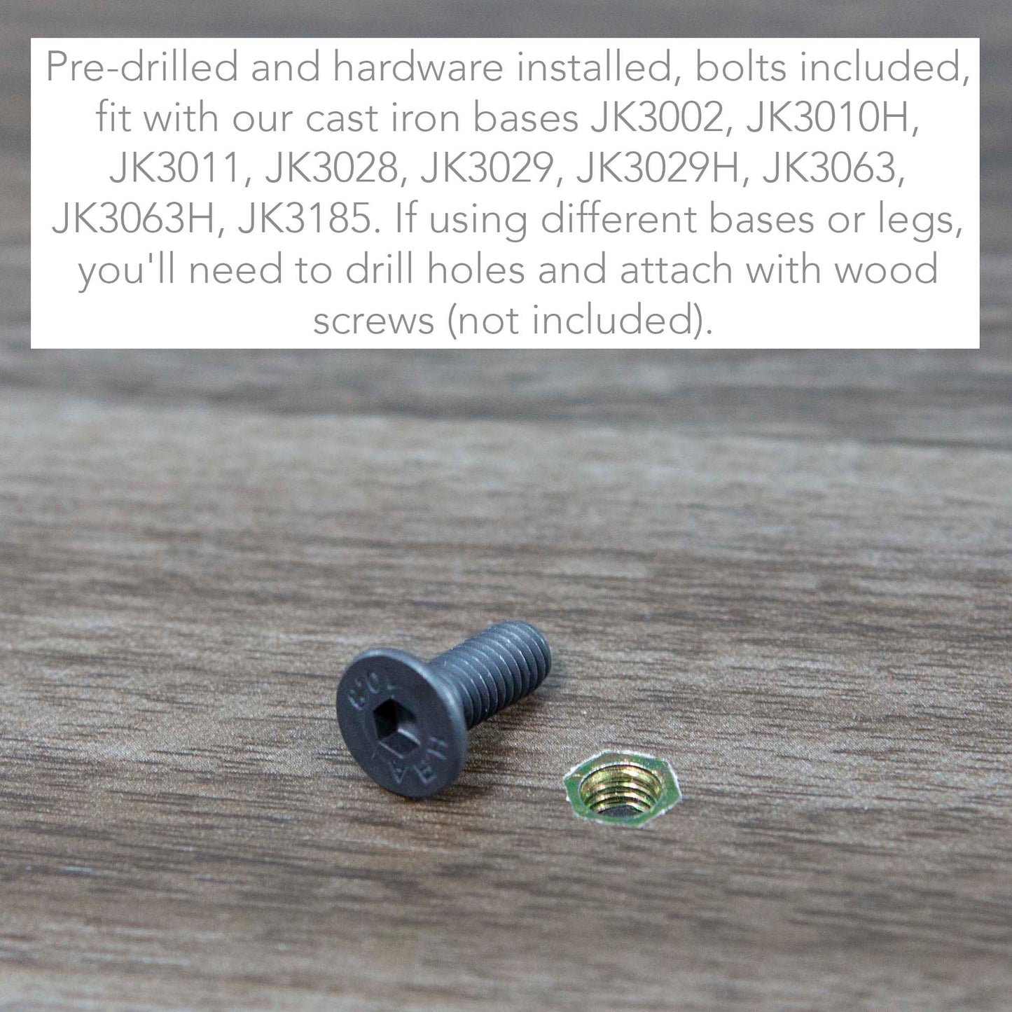 24 x 24" Melamine Restaurant Cafe Table Tops, Dark Walnut Color #KBD2424-WN