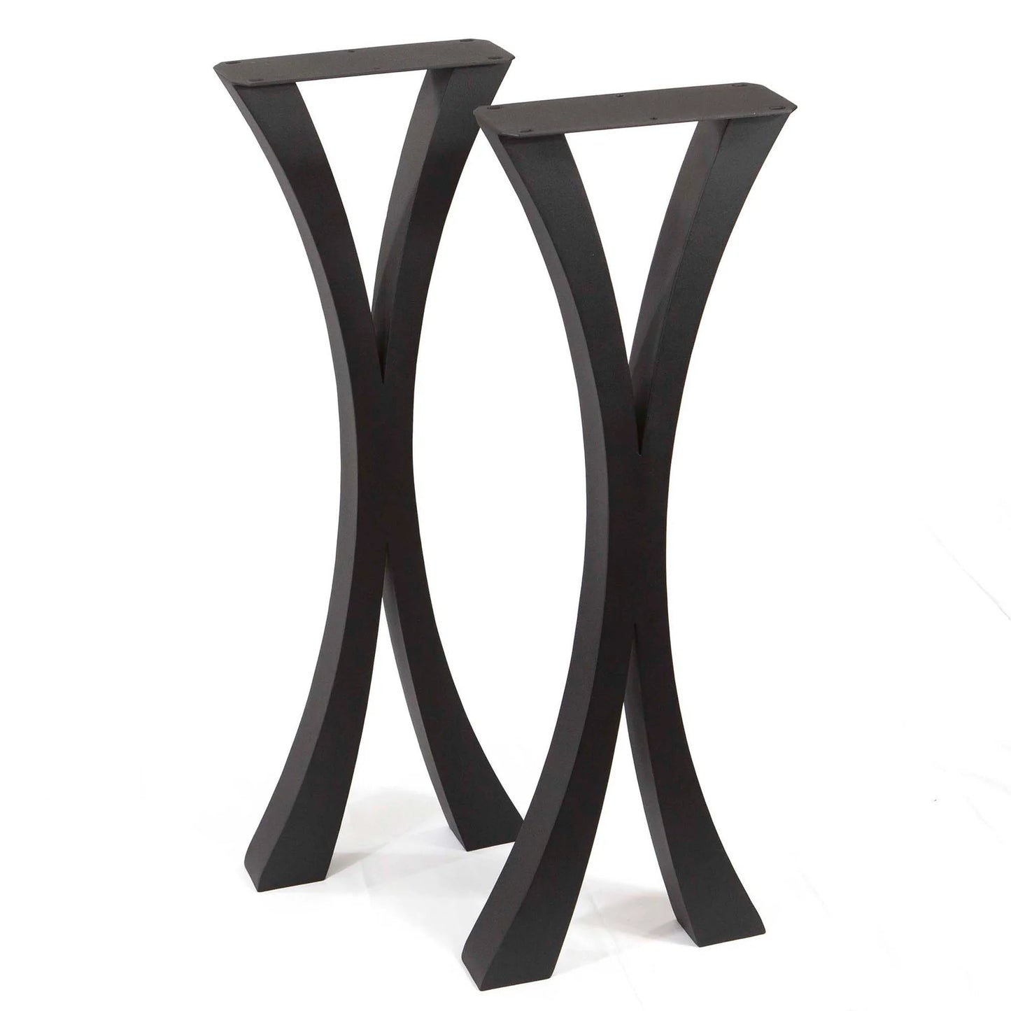 CLEARANCE B4 - H34" Flowy X-Shaped Sofa Table legs, 1 Pair #ST3013M