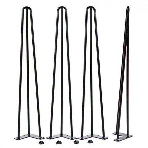 28 inch 3-rod hairpin table legs