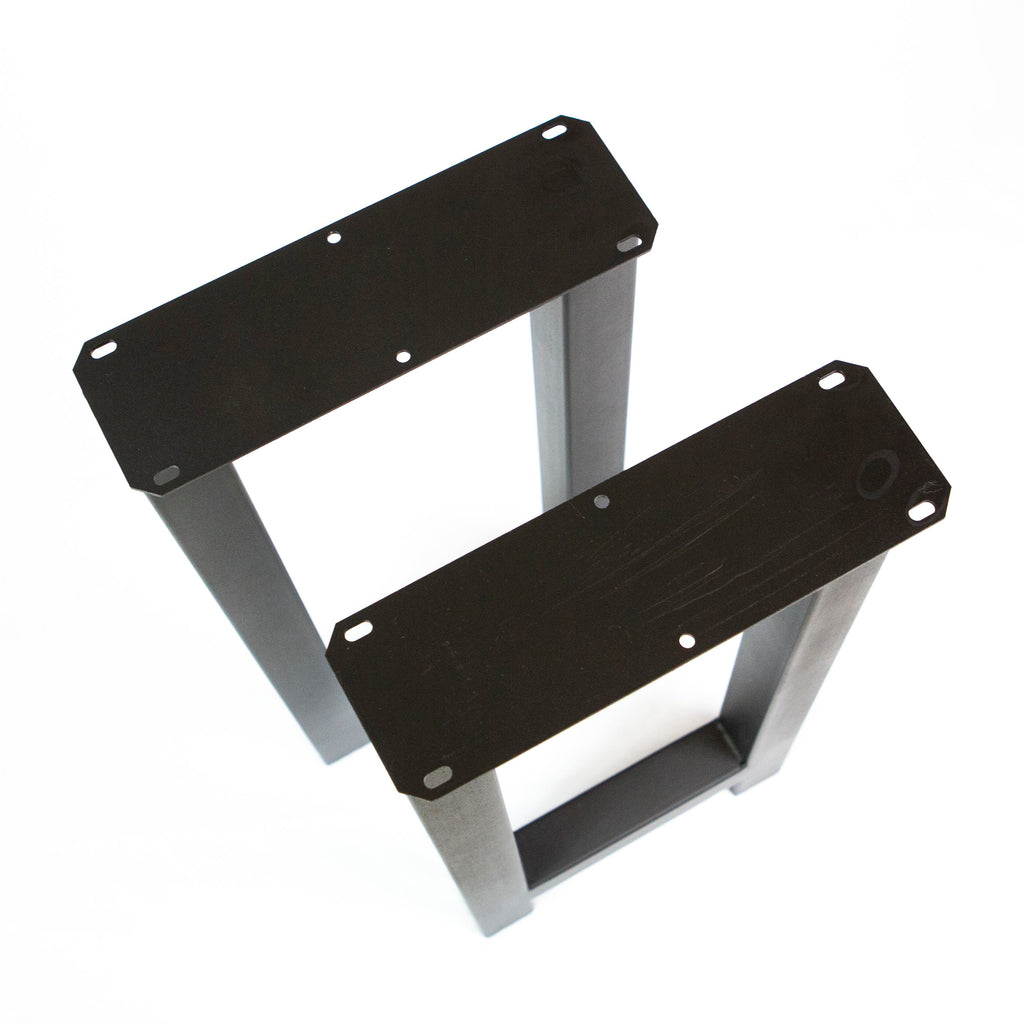 Console Table Legs, 1 Pair, Metal H Shape W5043B Rusty Design