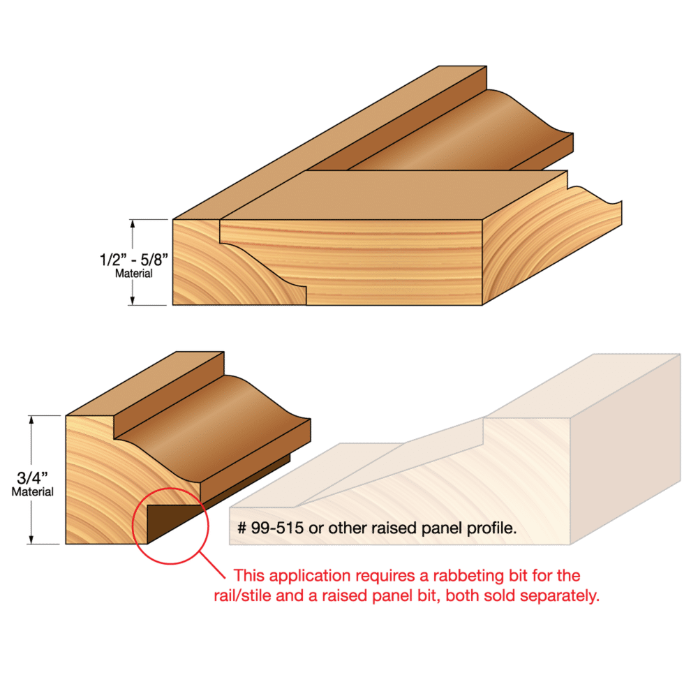 Freud 1-1/2" Reversible Wainscoting Bit (99-470)