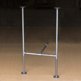 table legs made in industrial pipe, at 40" tall for bar table, ship in Canada & USA