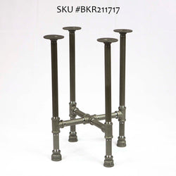 table base made in industrial pipe, at 21" tall for end table or side table, ship in USA & Canada