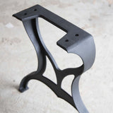 * CAST01 Cast Iron Dining Table Legs, 2 pack - RustyDesign