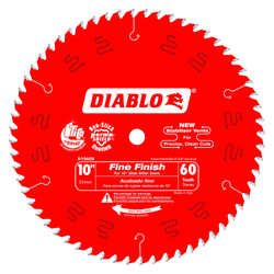 DIABLO 10 in. x 60 Tooth Fine Finish Slide Miter Saw Blade (D1060S)