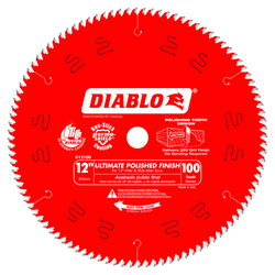 DIABLO 12 in. x 100 Tooth Ultimate Polished Finish Saw Blade (D12100X)