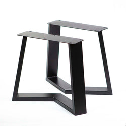 table legs for coffee table, made in metal black powder coated