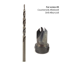 Whiteside, Carbon Steel Countersink With Tapered Drill Bit