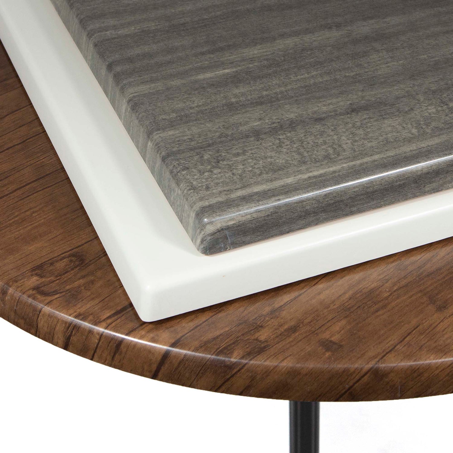 All weather seamless melamine board table tops