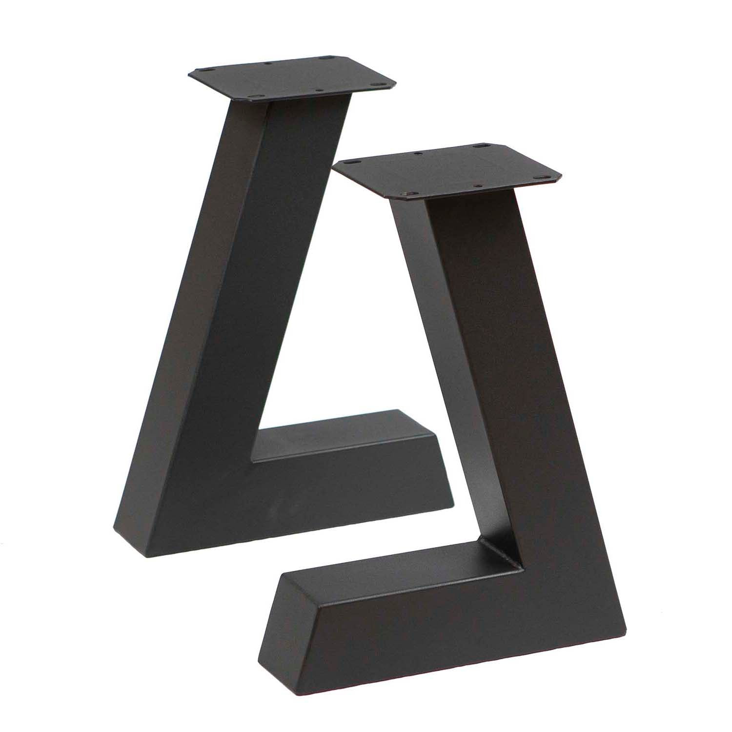 L-shaped bench legs