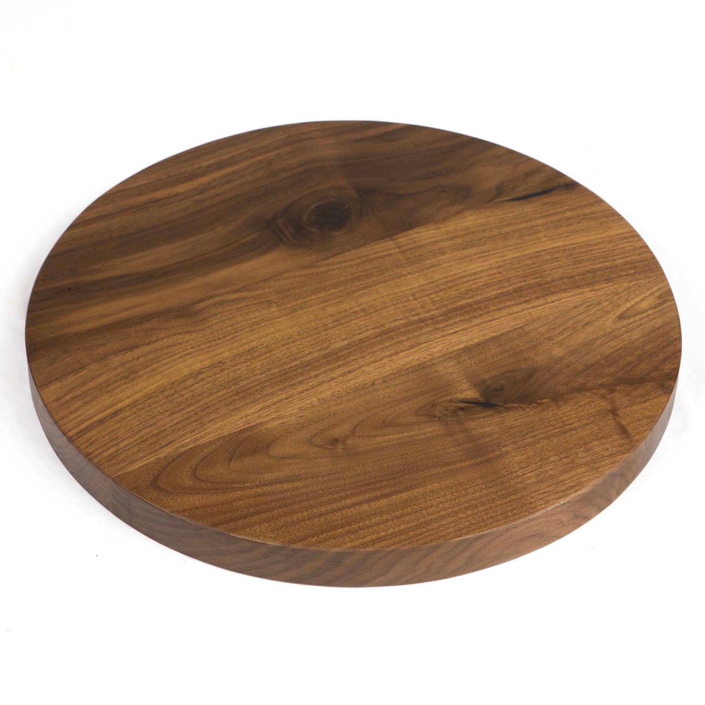 round black walnut table top 16"