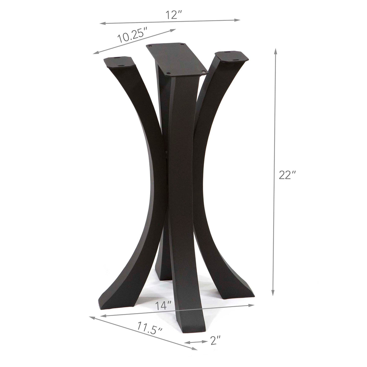 Flowy Butterfly Shaped Side Table Base #ST3013C – Rusty Design Canada