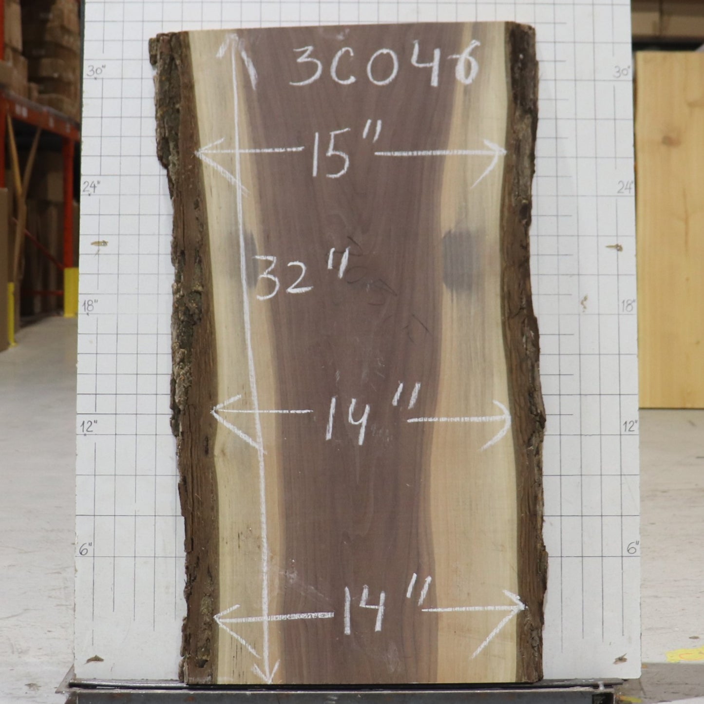 Black Walnut Live Edge #3C046