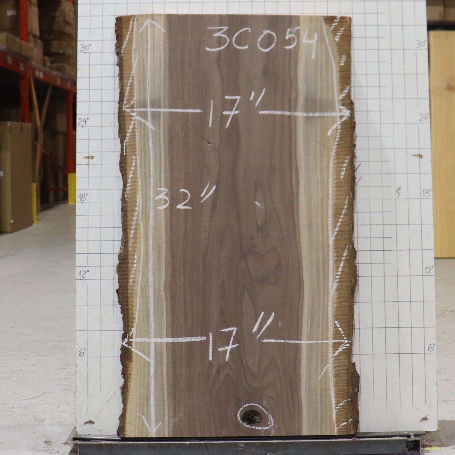 Black Walnut Live Edge #3C054