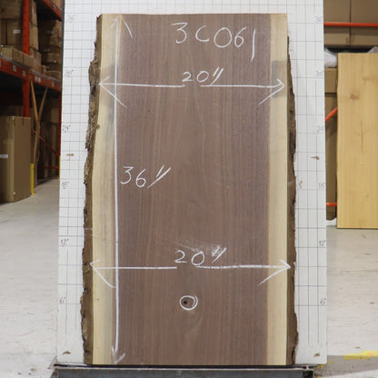 Black Walnut Live Edge #3C061