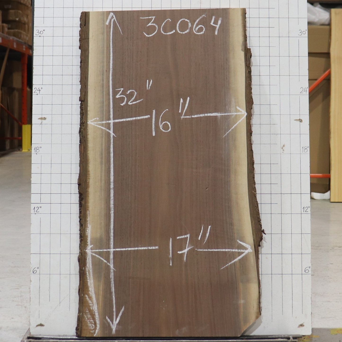 Black Walnut Live Edge #3C064