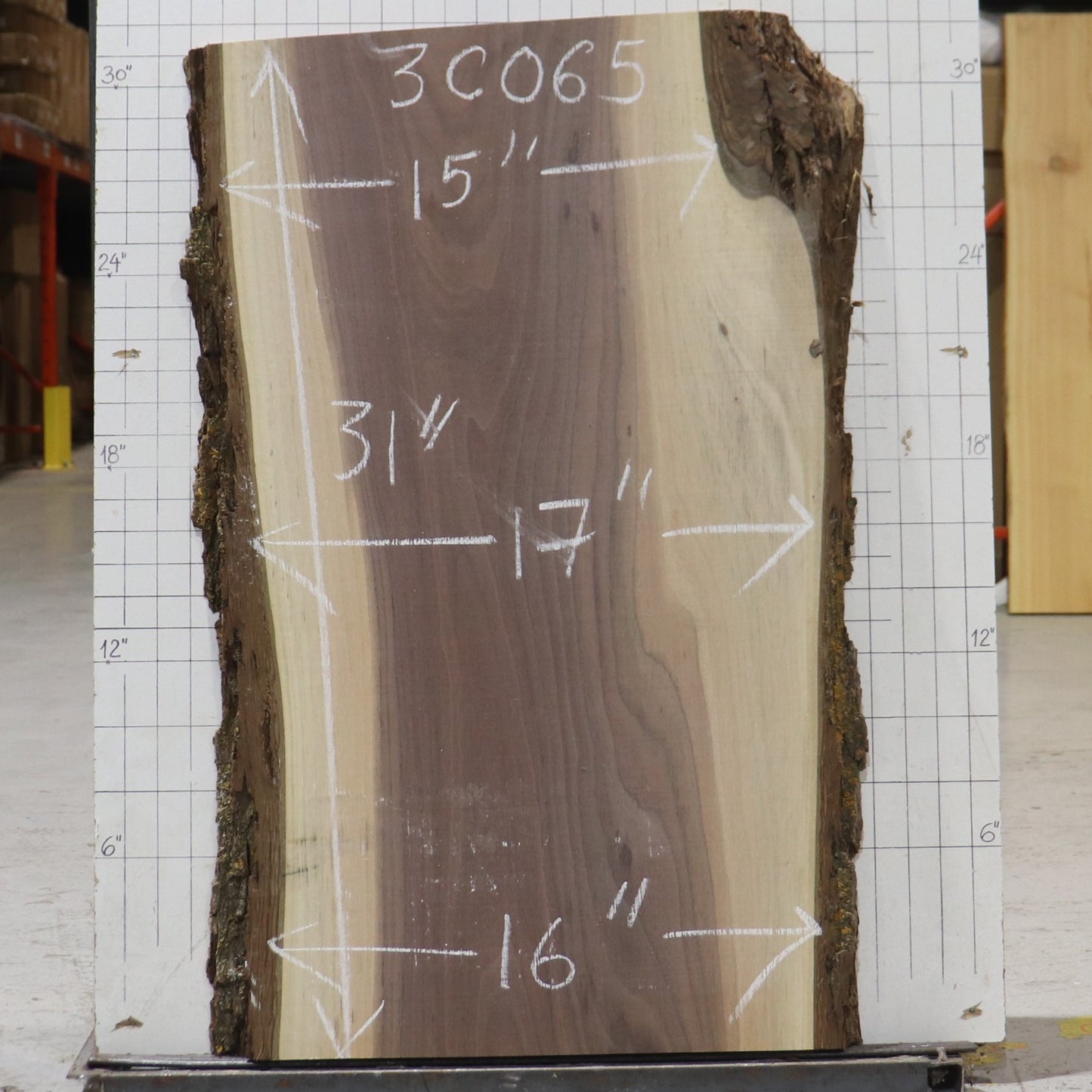 Black Walnut Live Edge #3C065