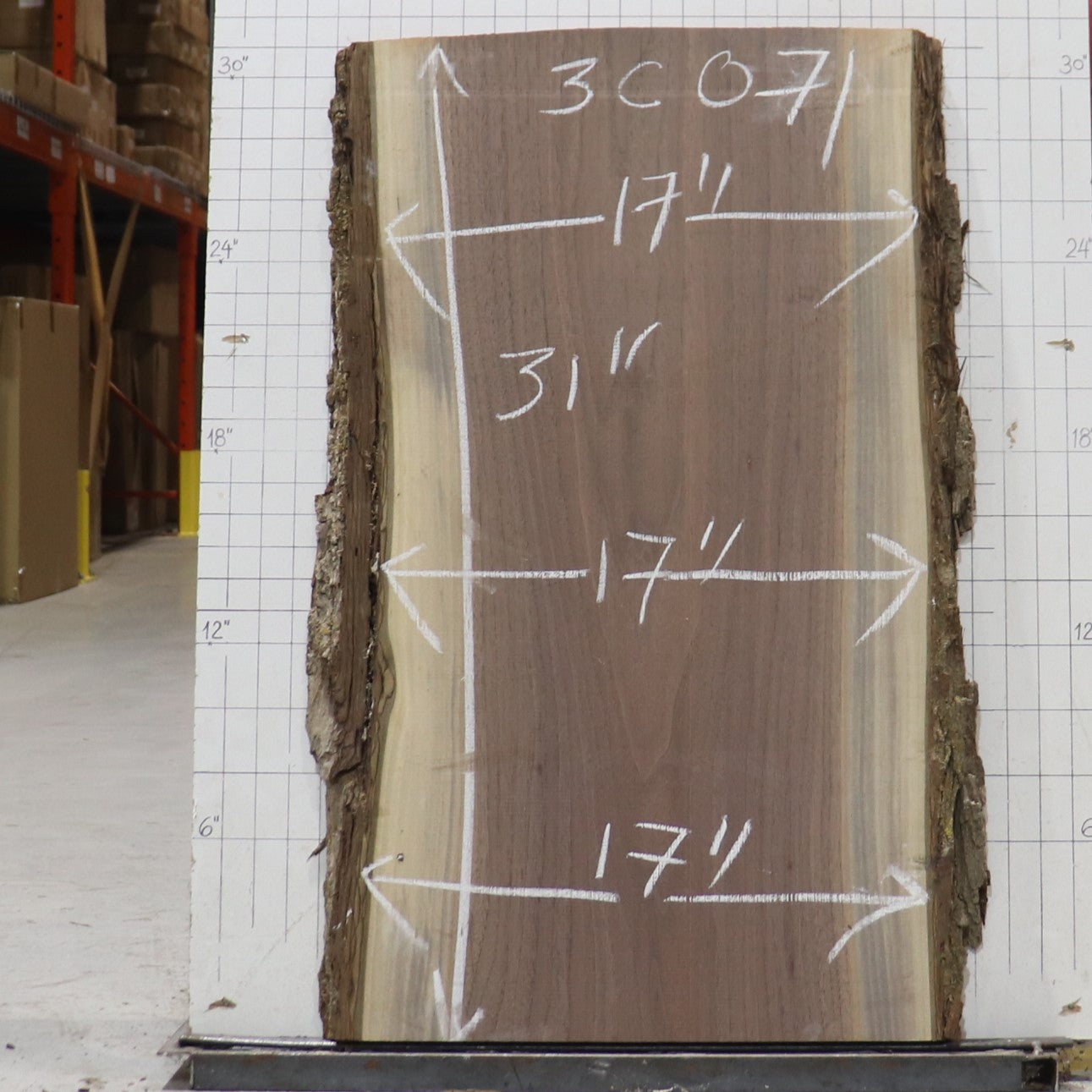 Black Walnut Live Edge #3C071