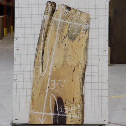 Indonesian Tamarin Black Heart live edge #532
