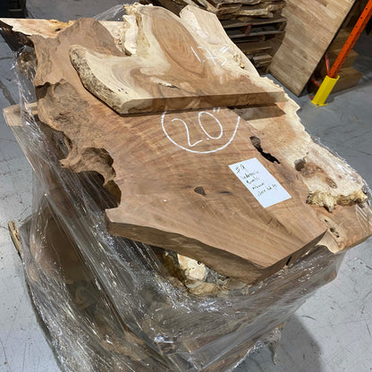 clearance #9 - Indonesia Amboyna Burl slabs 400 board foot