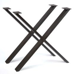 A004A aluminum outdoor dining table legs, X-shaped