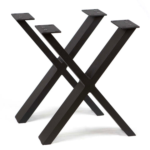 Aluminum X-Shaped Outdoor Bench Legs, 1 Pair #A004E