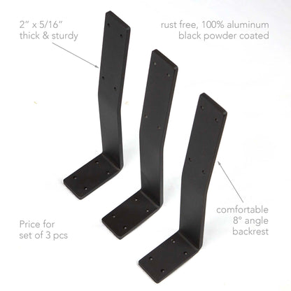 A017 aluminum bench backrest brackets