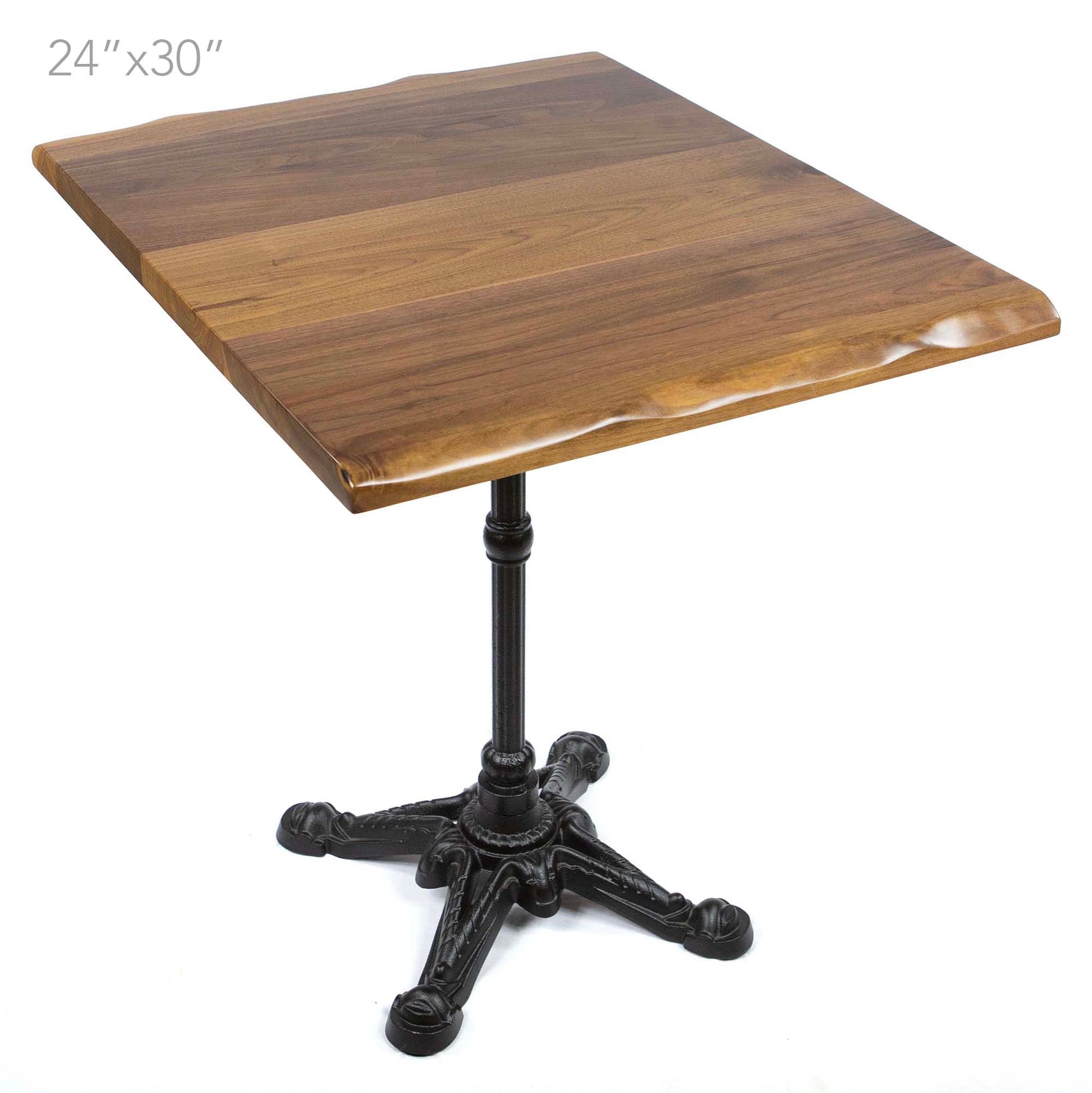 black walnut cafe bistro table