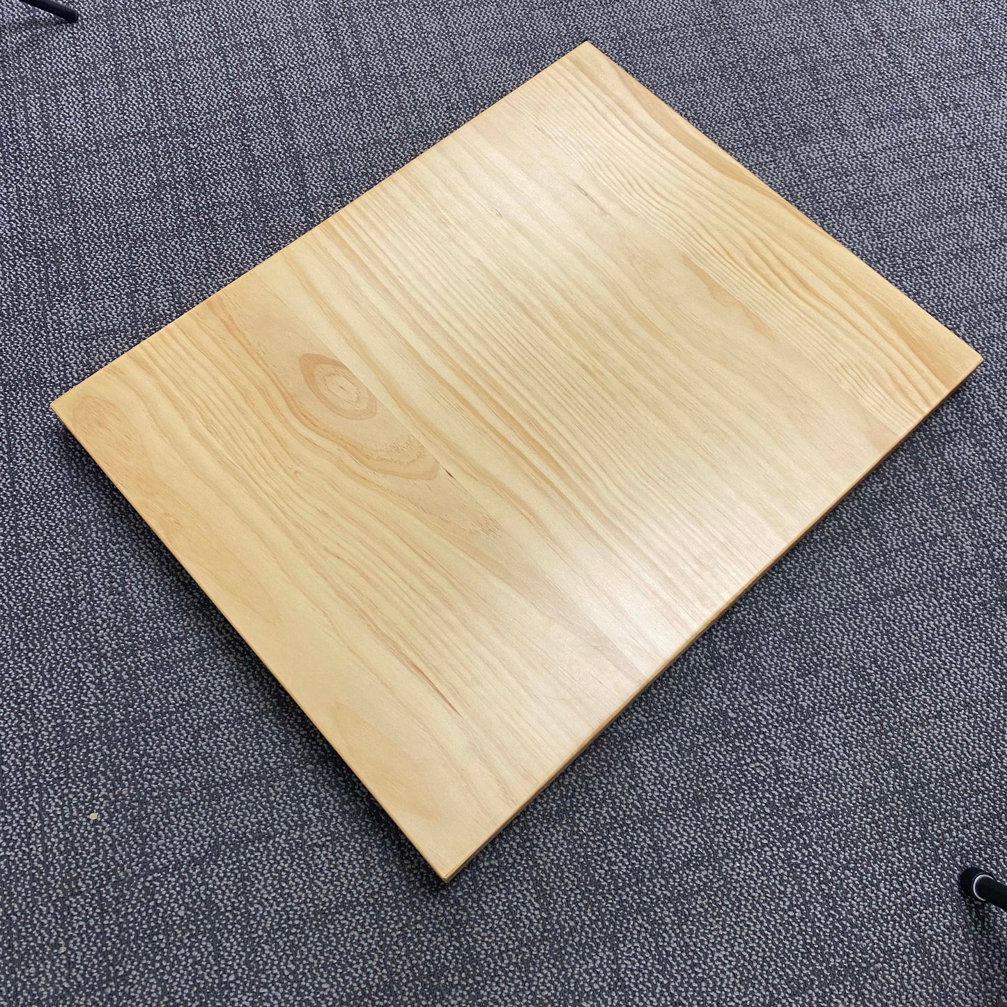 #C2 - LAST ONE - 24 x 30" Solid Pine Restaurant Cafe Table Top, Natural Clear Color