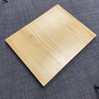 #C2 - LAST ONE - 24 x 30" Solid Pine Restaurant Cafe Table Top, Natural Clear Color