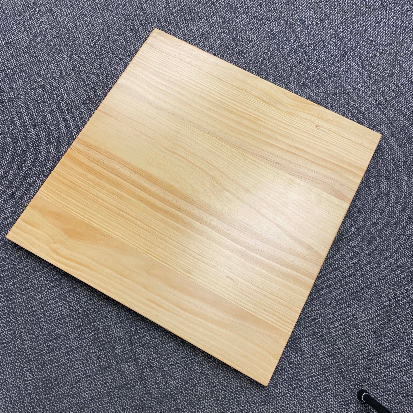 #C3 - LAST ONE - 30 x 30" Solid Pine Restaurant Cafe Table Top, Natural Clear Color