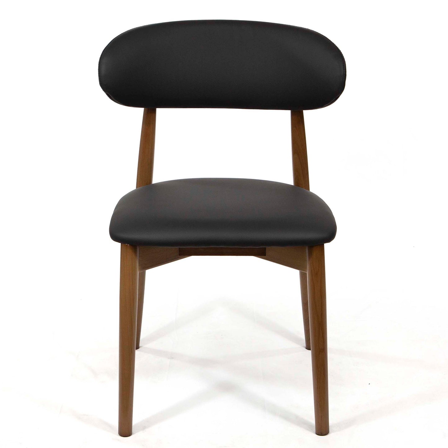 Padded back wooden restaurant chair