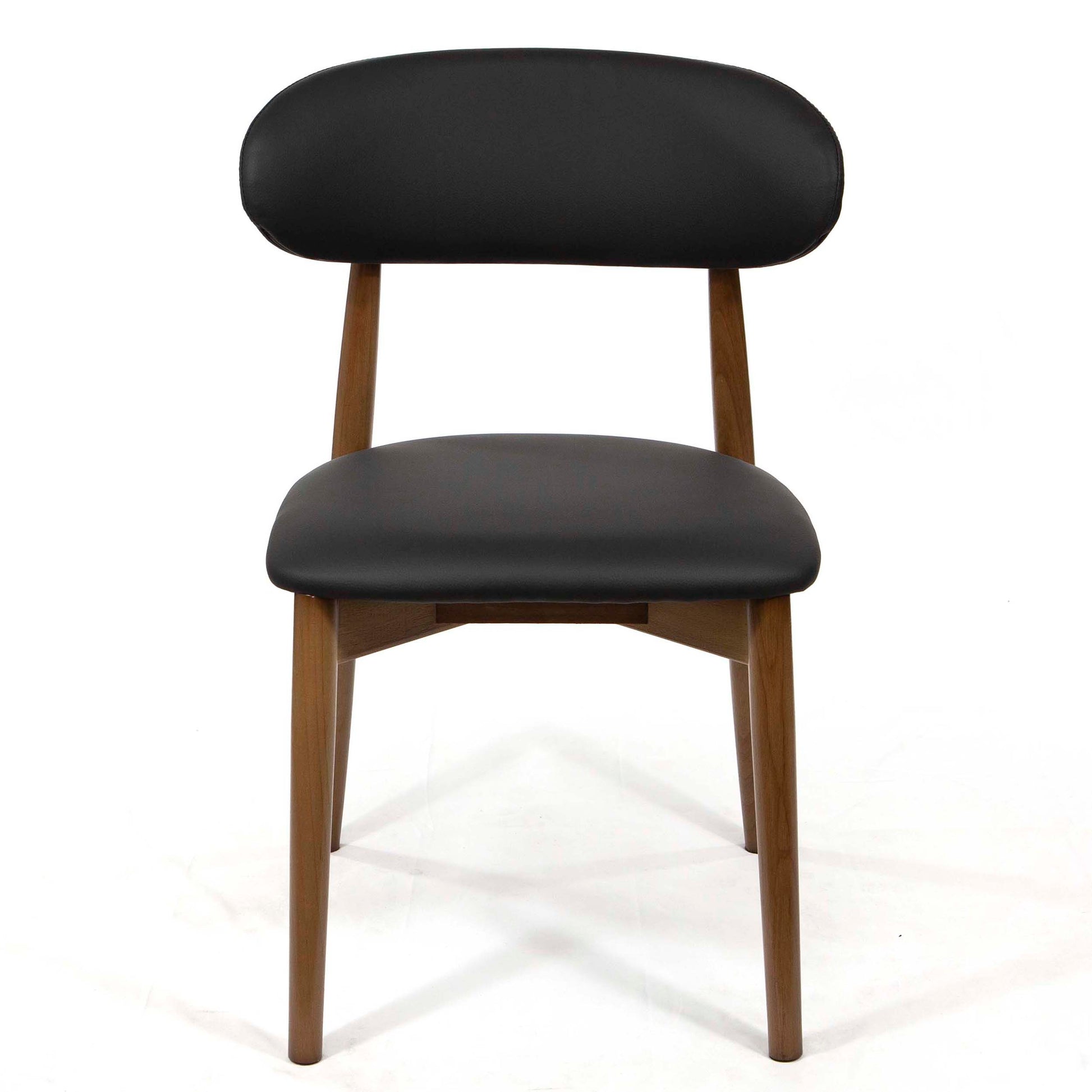 Padded back wooden restaurant chair