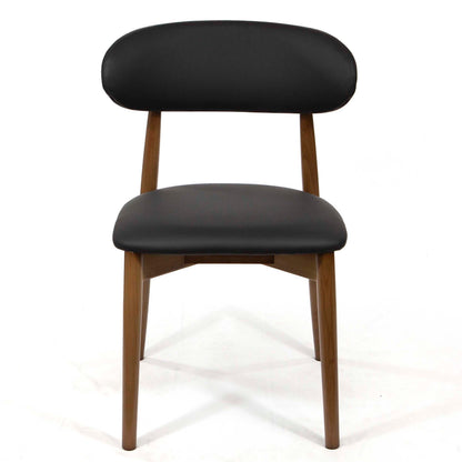 Padded back wooden restaurant chair