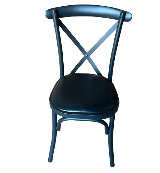 Cross Back Metal Restaurant Chair #CK8011